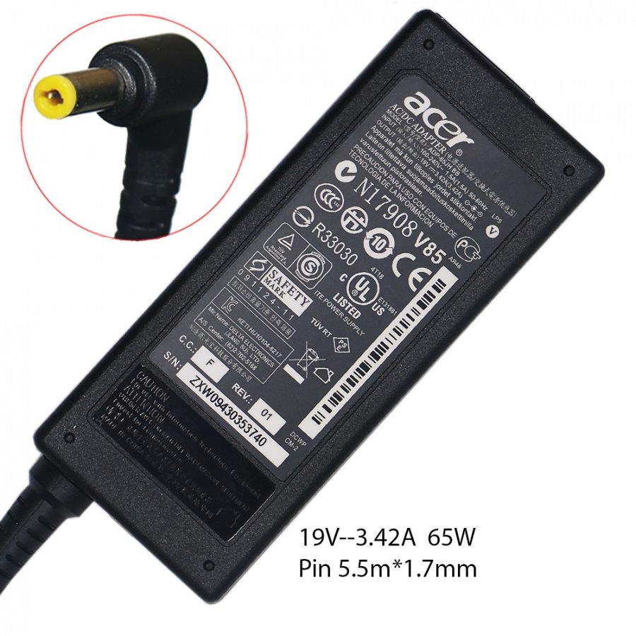 Acer 19V 3.42A 65W gyári adapter