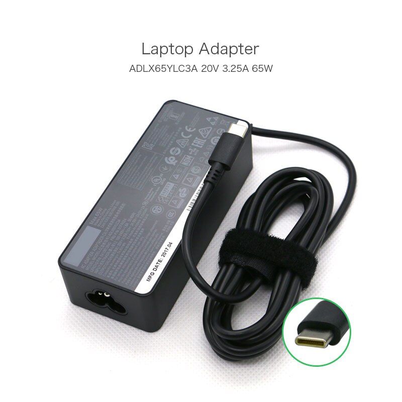 Lenovo 20V 3.25A 65W gyári adapter (Type-C csatlakozóval)