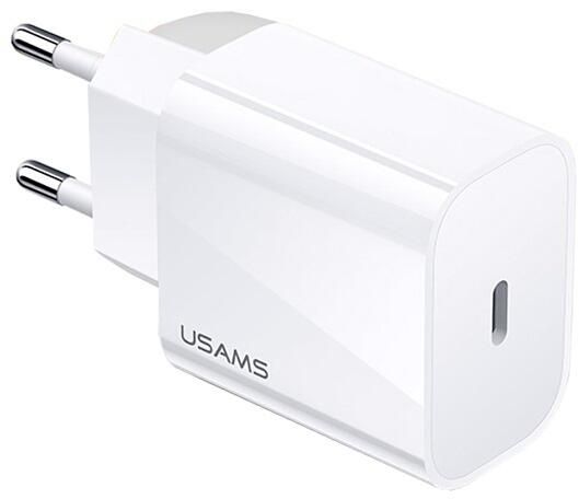 USAMS US-CC118 hálózati töltő - 1db Type-C aljzat, 5V / 3000 mA, PD, 20W