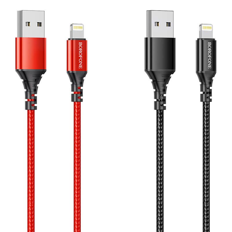 Lightning → USB kábel 1m Borofone (2,4 A)