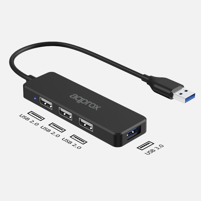 APPROX USB HUB adapter 3 USB 2.0 port + 1 USB 3.0 port (HACCP47)