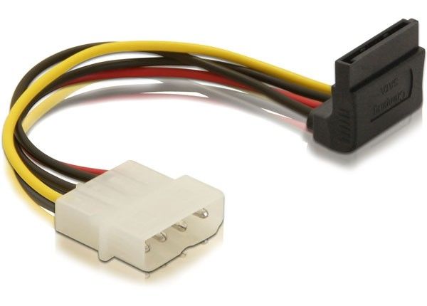 Molex → Sata táp átalakító 15cm 90º