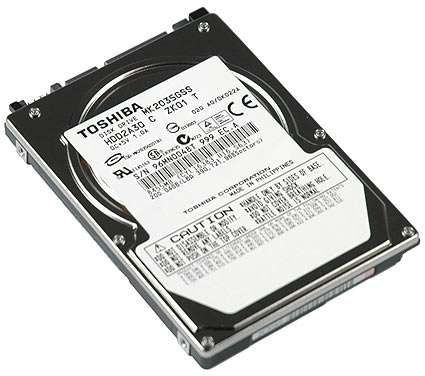 TOSHIBA 200GB 2.5" SATA HDD