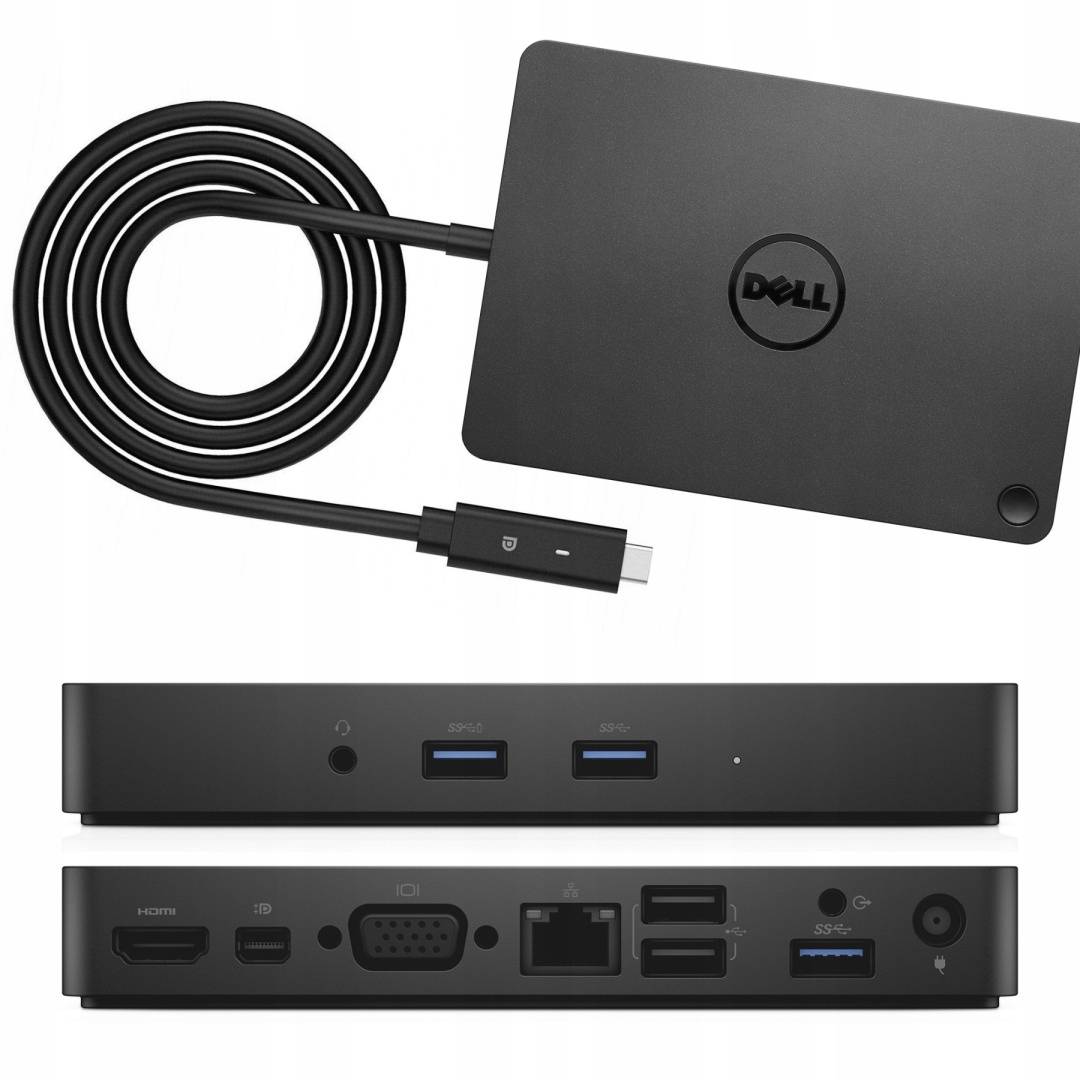Dell WD15 USB-C Dokkoló (HDMI, Mini DisplayPort, VGA, 3x USB 3.0 + 2x USB 2.0, Gigabit LAN)