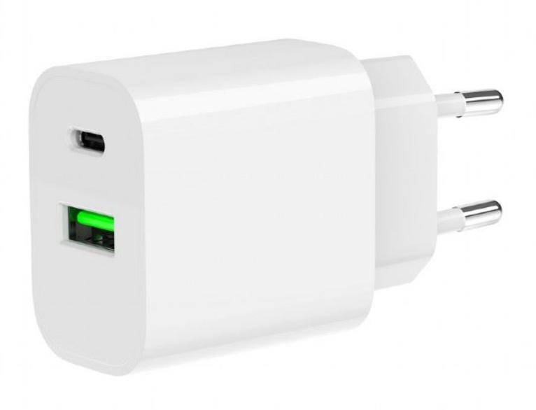  1db USB-A és 1db USB-C hálózati töltő 20W (Gembird)
