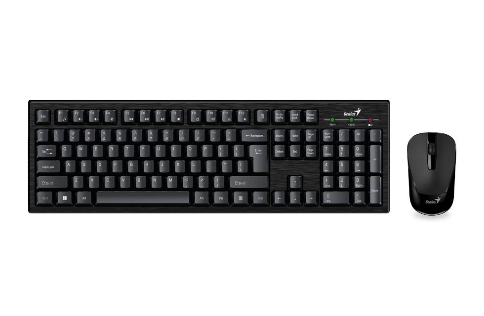 Genius KM-8101 vezeték nélküli egér és billentyűzet (fekete)