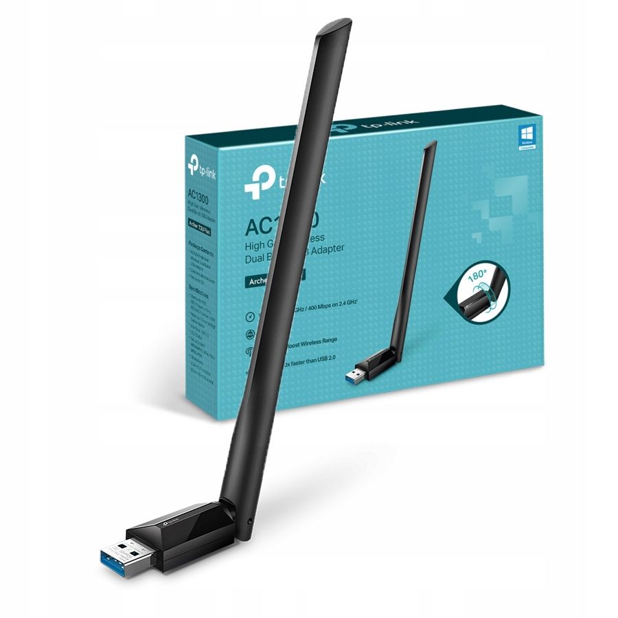 TP-LINK Archer T3U Plus Wireless AC1300 USB adapter + antenna